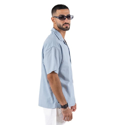 Sky Blue Linen Shirt