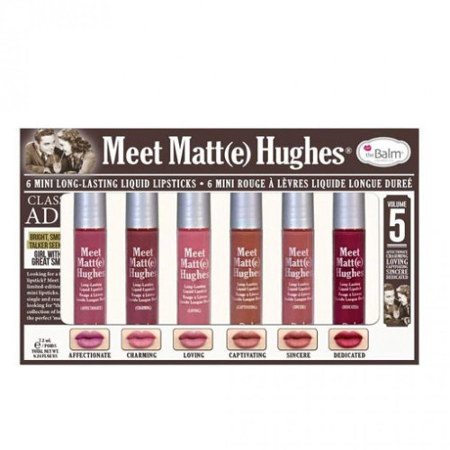 مجموعه 6 ميني احمر شفاه سائل ميت مات هيوز من ذا با...