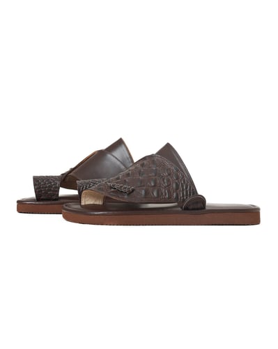 حذاء هداج جلد التمساح