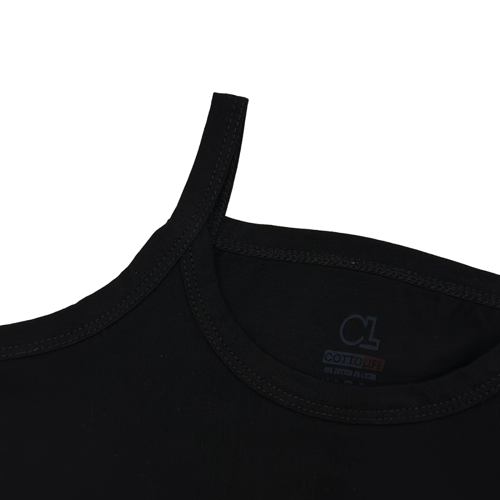 تي شيرت نسائي حمالات رفيعة ليكرا