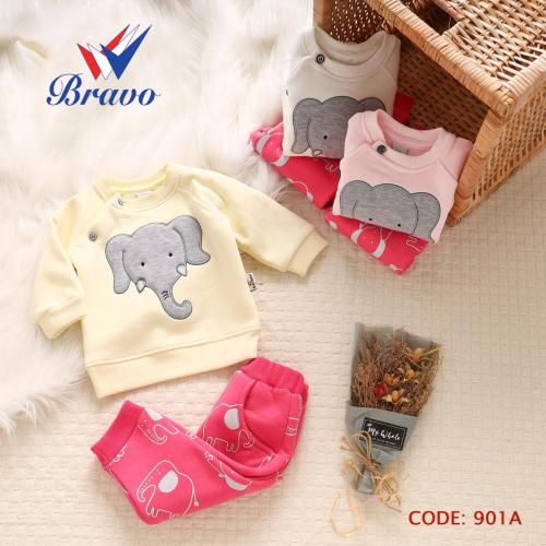 طقم بنطلون وبلوزة شتوي - 901A