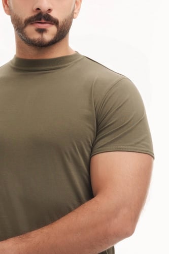 بوكس (6) قطع فنيلة رجالي نصف كم حلق ملون