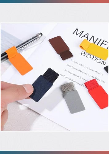 حامل أقلام (جلد لاصق)