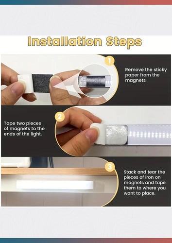 ضوء خزانة LED بمستشعر الحركة شحن USB