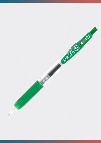 قلم حبر أخضر 0.5 ملم بمشبك ساراسا