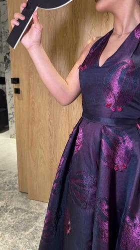 Midnight Plum Gown