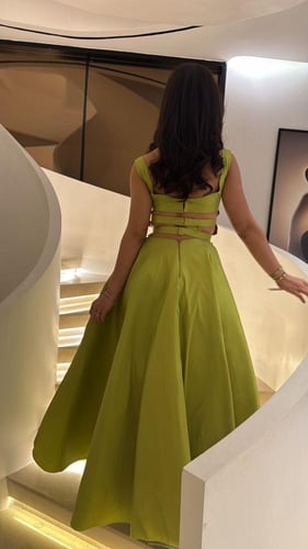 Lime Aura Gown