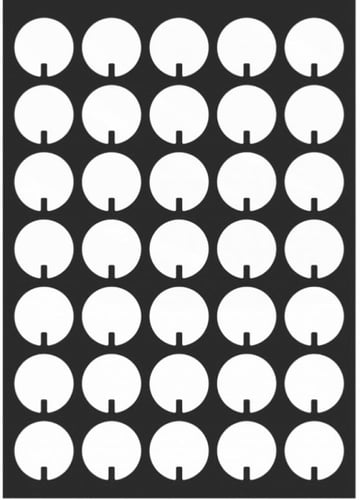 لوقو طباعة شوكلاته تزيين فم الكوب بعمق 3مل وبقطر 3...