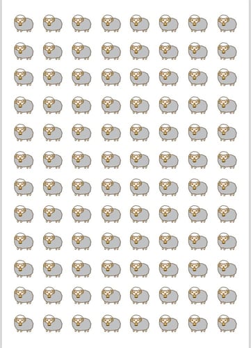 تصميم خاص لوقو عدد 100 ورقة