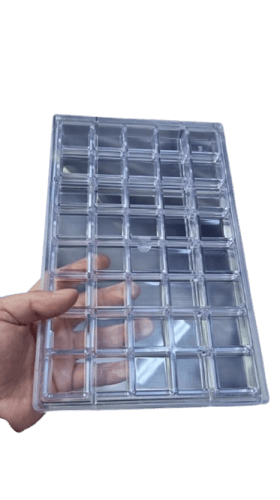 قالب شوكلاته مربع اكريلك