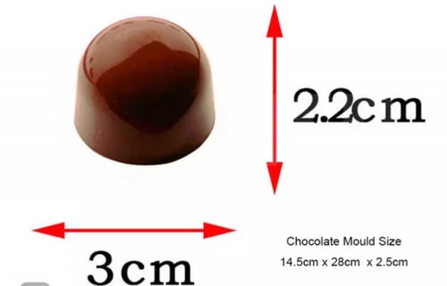 قالب اكريليك نصف كرة مزخرف