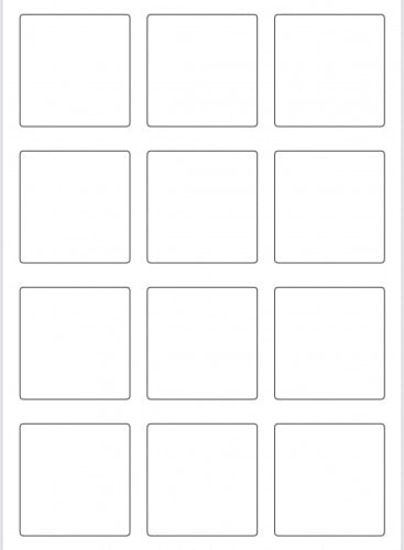 قالب طباعة شوكلاته مربعات 6*6سم