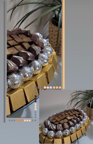 ورق تغليف شوكلاته فضي