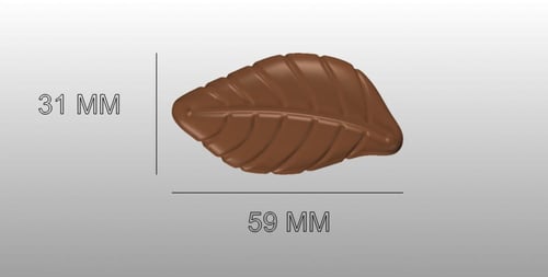 قالب شوكلاته ورقه