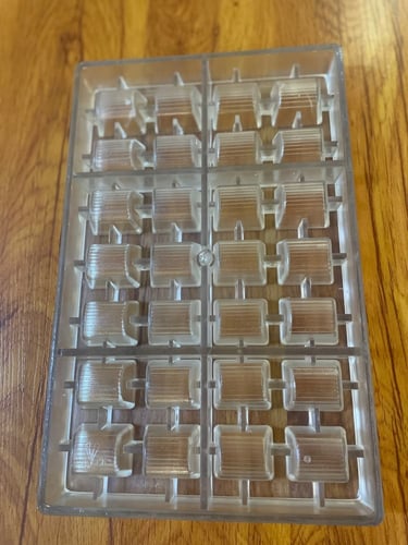 قالب شوكلاته اكريلك مستطيل