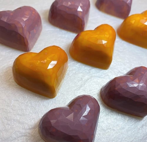 قالب شوكلاته اكريلك قلب