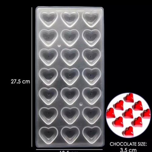 قالب شوكلاته اكريلك قلب