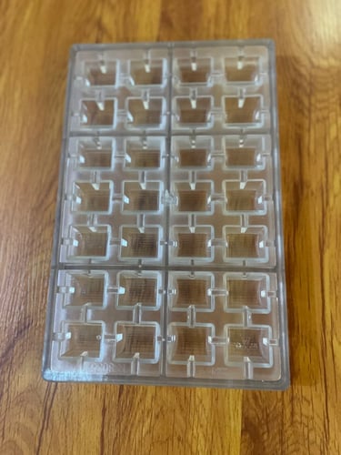 قالب شوكلاته اكريلك مستطيل