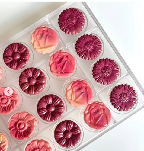 قالب شوكلاته ورد