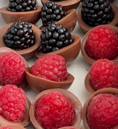 قالب شوكلاته نص كره سيلكون