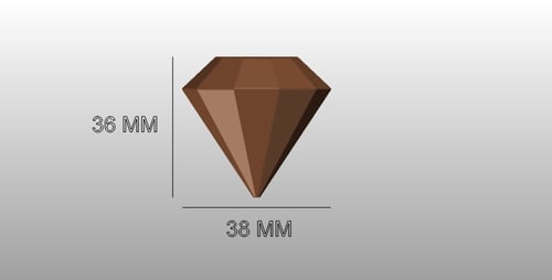 قالب شوكولاتة اكريليك الجوهرة