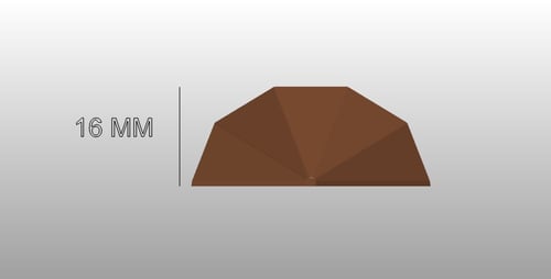 قالب شوكولاتة اكريليك الجوهرة