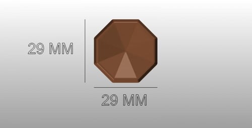قالب شوكلاته اكريلك دائري
