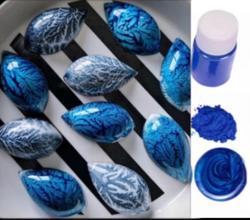 لون بودره ازرق - تعبئة (10جم).