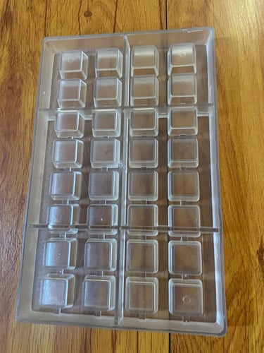 قالب شوكلاته مربع اكريلك