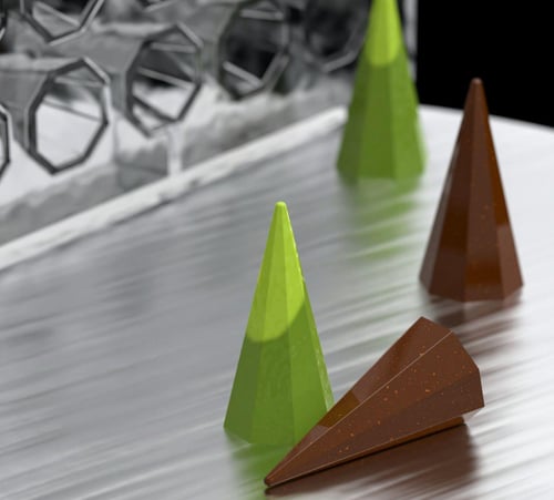 قالب اكريلك هرم مضلع