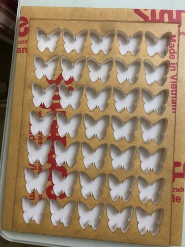 قالب طباعة شوكلاته فراشه