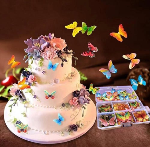 علبة فراشات ويفر قابلة للأكل عدد 540 فراشه