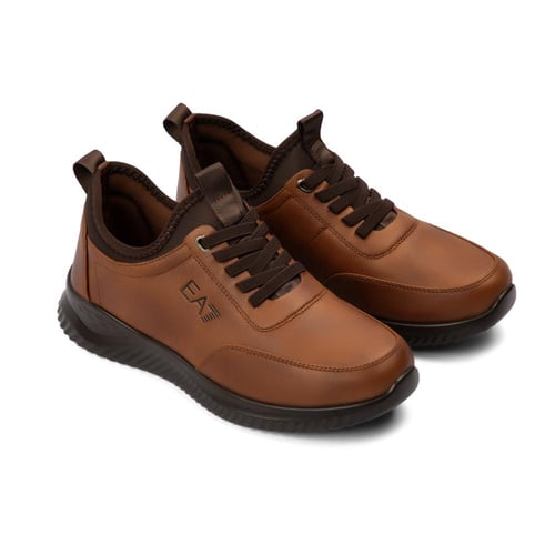 حذاء كاجوال رجالي طبي باللون البني