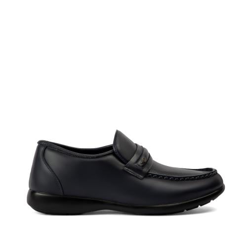 حذاء رسمي طبي من الجلد الطبيعي كحلي