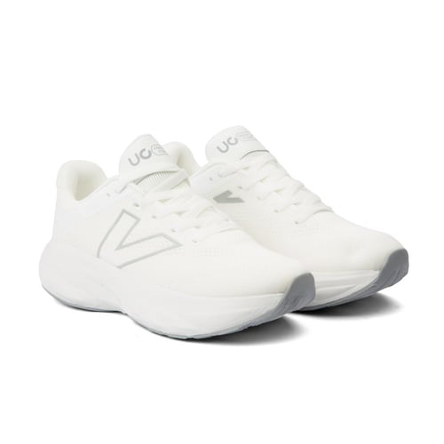 حذاء رياضي مريح للجري والنادي ابيض مايل للرمادي