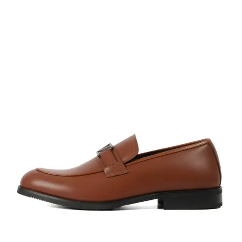 حذاء رسمي ايطالي جلد طبيعي بلون بني