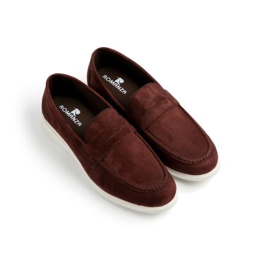 حذاء رسمي طبي مخمل بني