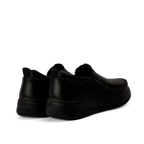 حذاء رسمي طبي من الجلد الفاخر الاسود