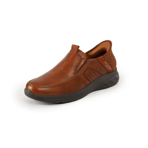 حذاء رسمي طبي من الجلد الفاخر بني