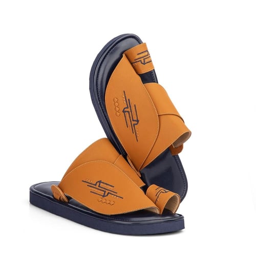 نعال شرقي فخم جلد جملي مطرز