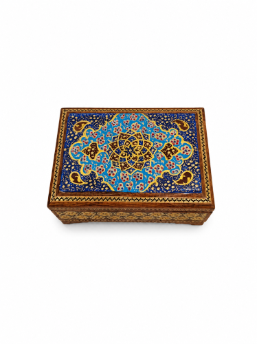 علبة فاخرة رسوم يدوي وسط