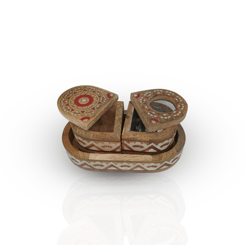 طقم مبخرة بيضاوي