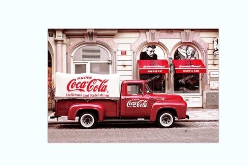 لوحه معدنية كوكاكولا1