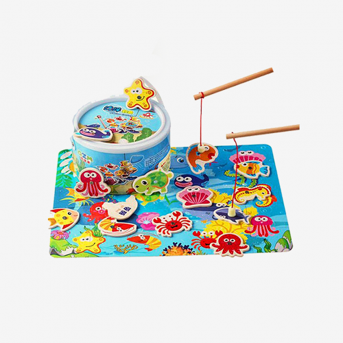 لعبة صيد الأسماك الملونة