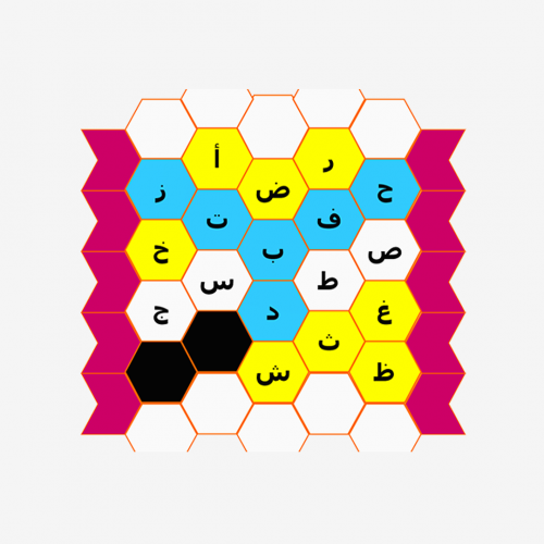 لعبة شاشة الحروف التفاعلية