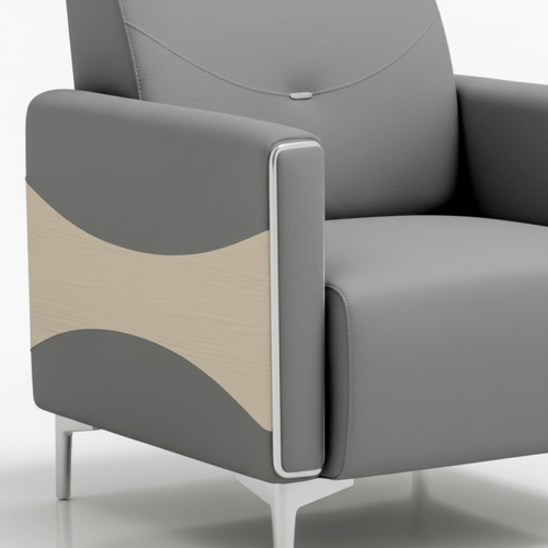 طقم جلسة مكتب رمادي – أناقة هادئة للمساحات العملية