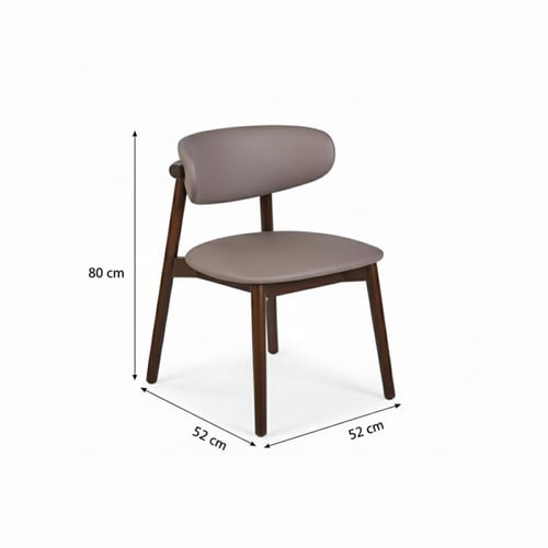 طاولة طعام دائرية بنية مع 6 كراسي – تصميم عملي لعا...