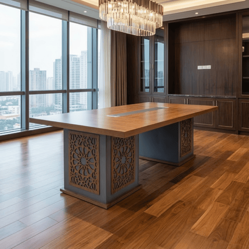 طاولة اجتماعات خشب 320 سم – تصميم عصري وعملي