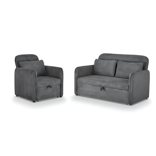 طقم كنب سرير رمادي – أناقة تناسب كل الديكورات