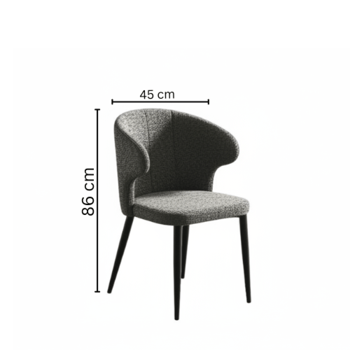 طقم طاولة طعام دائري زجاج أسود – طاولة + 6 كراسي ت...